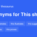 this shows synonym